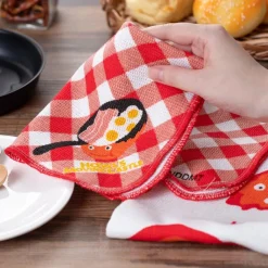 Hot Maison Ghibli 2 Pcs Set Kitchen Towel Calcifer - Howl'S Moving Castle