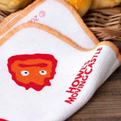 Hot Maison Ghibli 2 Pcs Set Kitchen Towel Calcifer - Howl'S Moving Castle