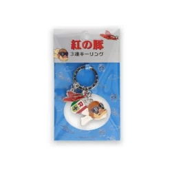 Sale Maison Ghibli 3 Pieces Key Ring Marco - Porco Rosso