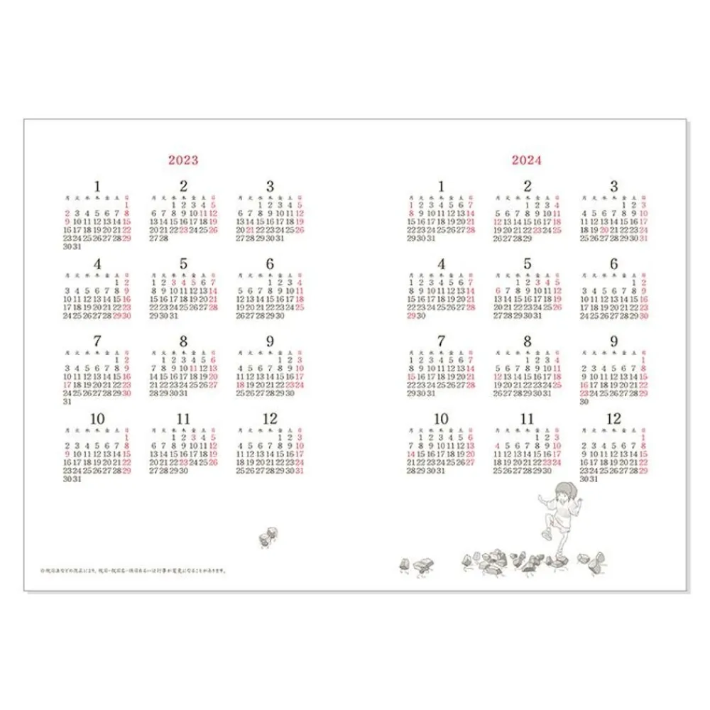 Maison Ghibli 2023 Schedule Book Freefall - Spirited Away