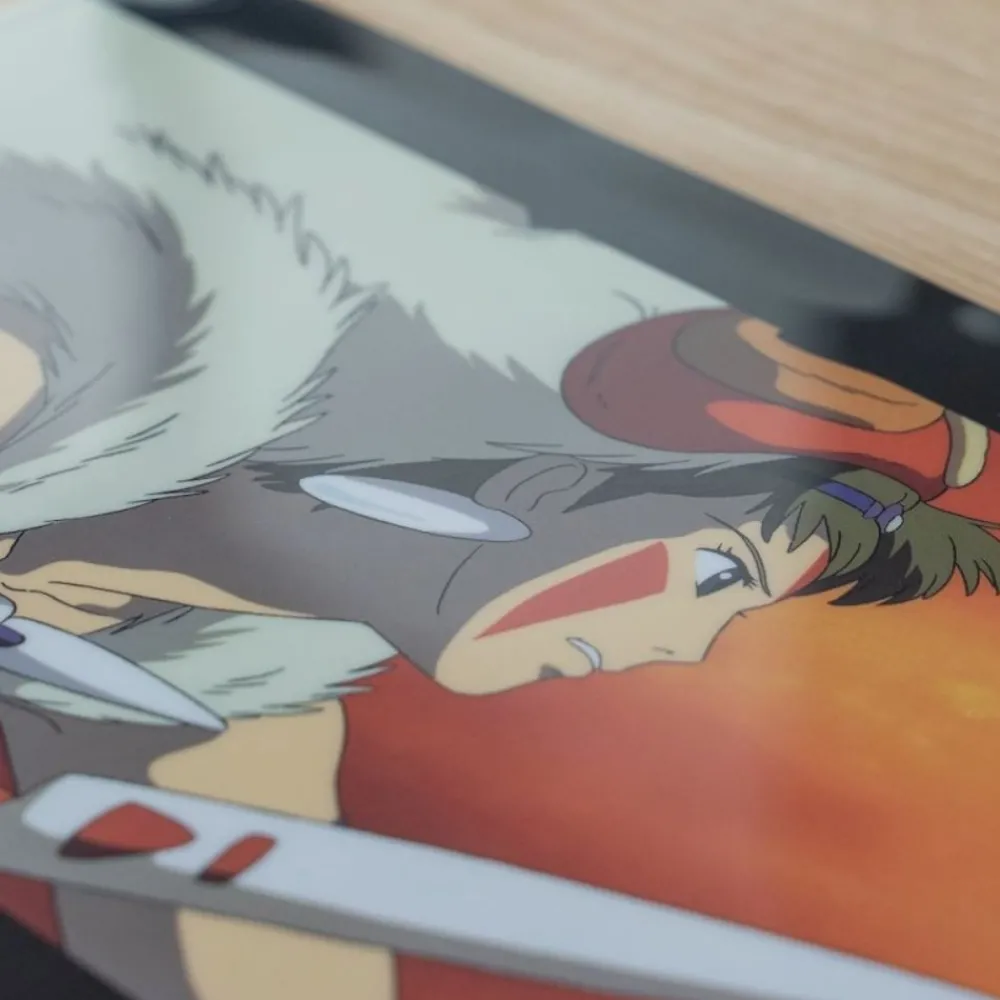 Sale Maison Ghibli A4 Size Clear Folder The Fight - Princesse Mononoke