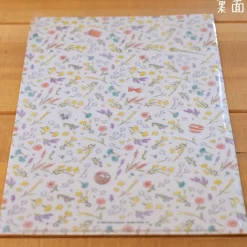 Clearance Maison Ghibli A4 Size Clear With 3 Flaps Flowers - Kiki'S Delivery Service