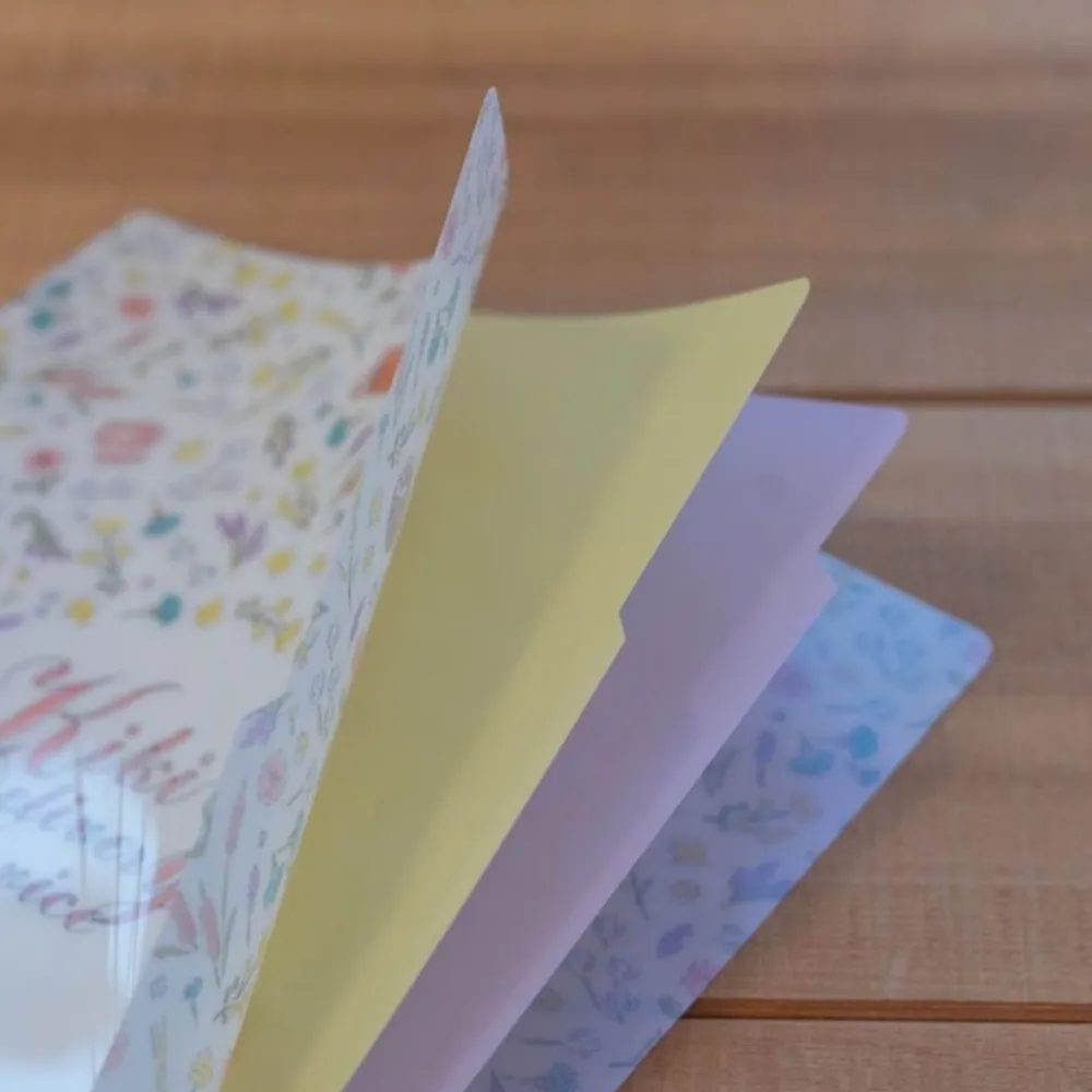 Clearance Maison Ghibli A4 Size Clear With 3 Flaps Flowers - Kiki'S Delivery Service