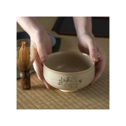 Best Maison Ghibli Akahada-Yaki Matcha Tea Bowl & Whisk - My Neighbor Totoro