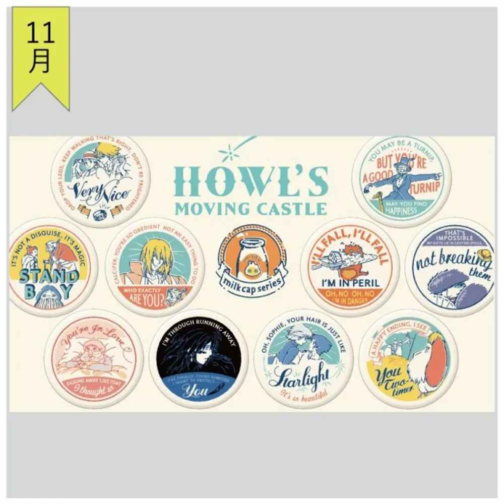 Clearance Maison Ghibli Badge Collection 10 Pcs - Howl'S Moving Castle