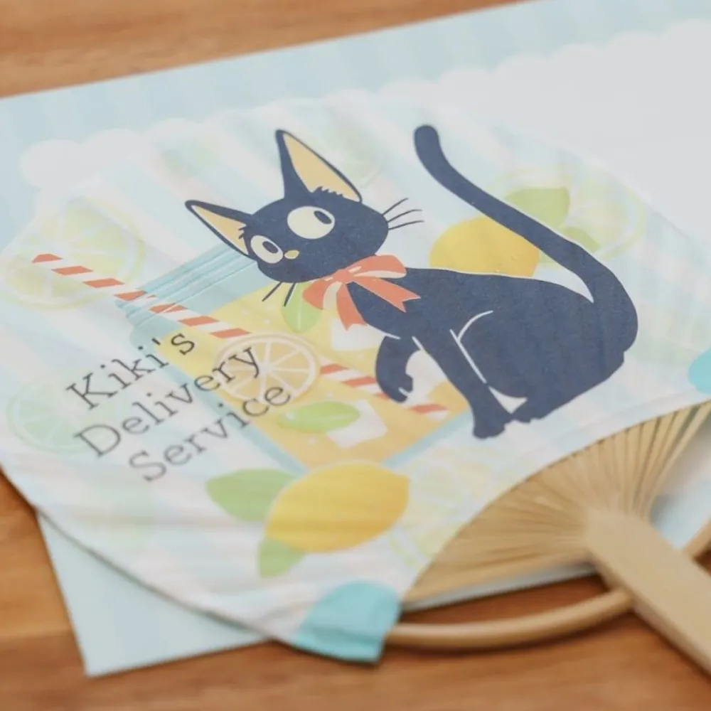 Best Maison Ghibli Bamboo Fan & Letter Set Jiji With Lemon - Kiki'S Delivery Service