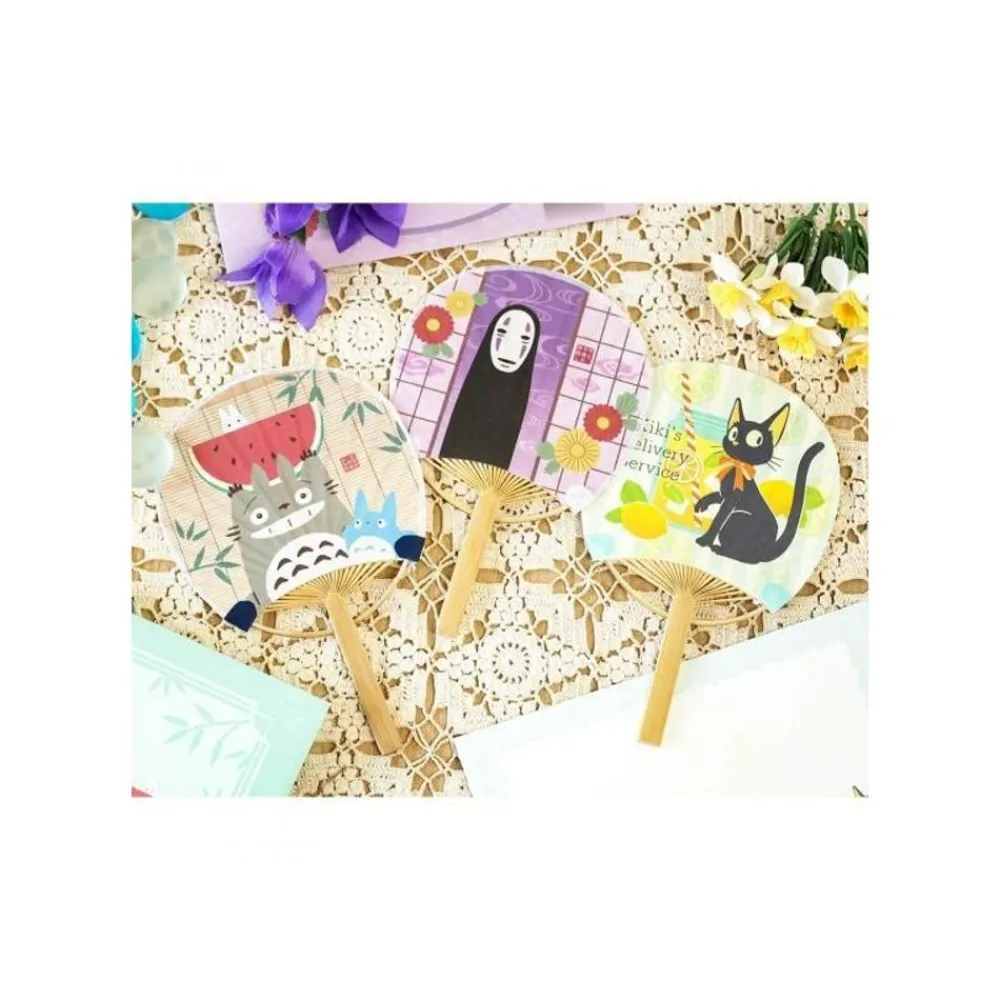 Best Maison Ghibli Bamboo Fan & Letter Set Jiji With Lemon - Kiki'S Delivery Service