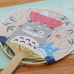 Sale Maison Ghibli Bamboo Fan & Letter Set Totoro With Watermelon - My Neighbor Totoro