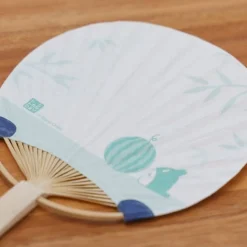 Sale Maison Ghibli Bamboo Fan & Letter Set Totoro With Watermelon - My Neighbor Totoro