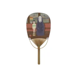 Maison Ghibli Bamboo Fan Chihiro & No Face On The Train - Spirited Away