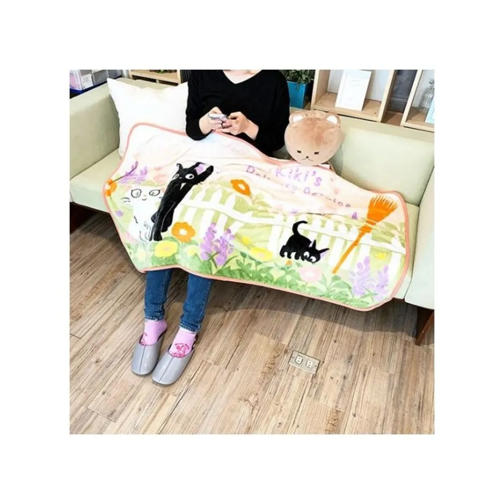 Best Maison Ghibli Blanket Jiji & Lily Strawberry Arch 80X150 Cm - My Neighbor Totoro