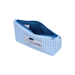 Clearance Maison Ghibli Blue Checkered Pencil Case - My Neighbor Totoro