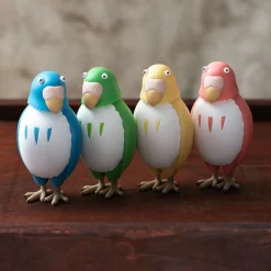 Hot Maison Ghibli Bobble Head Figurine Green Parakeet - The Boy And The Heron