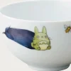 New Maison Ghibli Bowl 13Cm Totoro Eggplant And Flower - My Neighbor Totoro