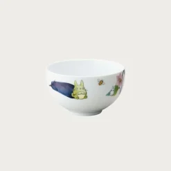 New Maison Ghibli Bowl 13Cm Totoro Eggplant And Flower - My Neighbor Totoro