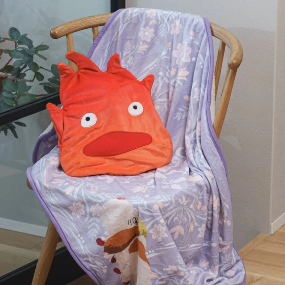 Online Maison Ghibli Calcifer Rolled Blanket - Howl'S Moving Castle