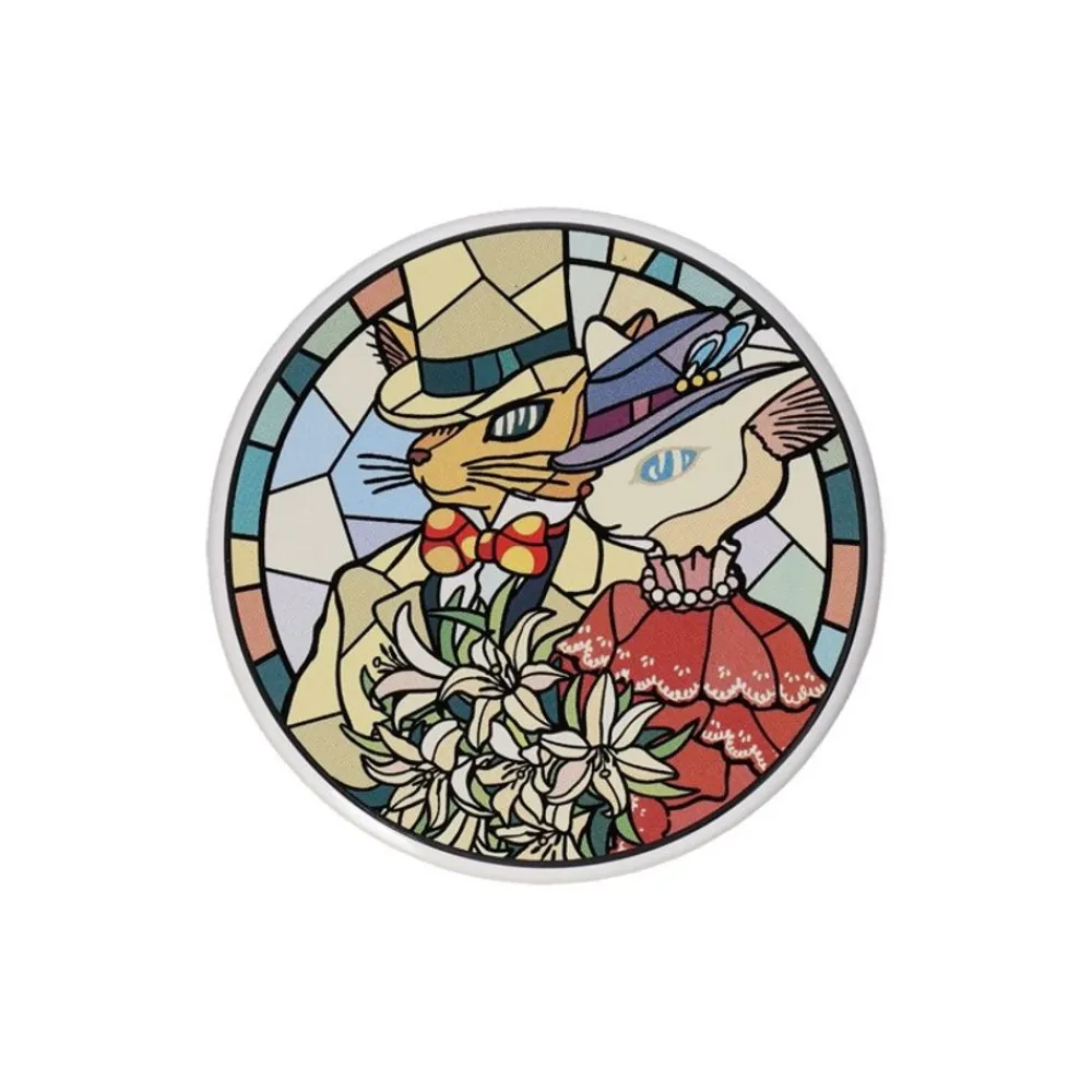 Clearance Maison Ghibli Ceramic Coaster Baron & Louise - Whisper Of The Heart