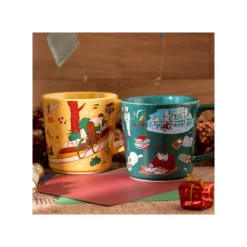 Clearance Maison Ghibli Ceramic Cup Chasing The Cat - Whisper Of The Heart