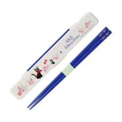 Maison Ghibli Chopsticks Box Set 18Cm Jiji Flower Garland - Kiki'S Delivery Service