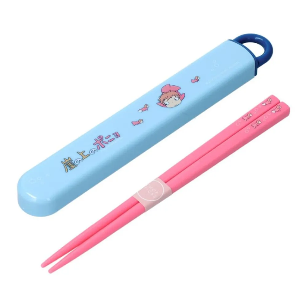 New Maison Ghibli Chopsticks Box Set 16,5Cm Ponyo In The Ocean - Ponyo On The Cliff