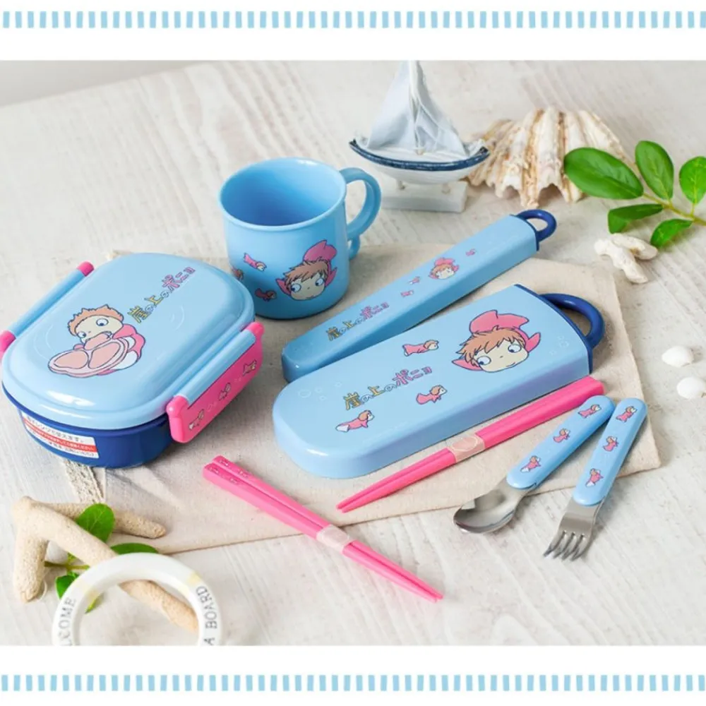 New Maison Ghibli Chopsticks Box Set 16,5Cm Ponyo In The Ocean - Ponyo On The Cliff
