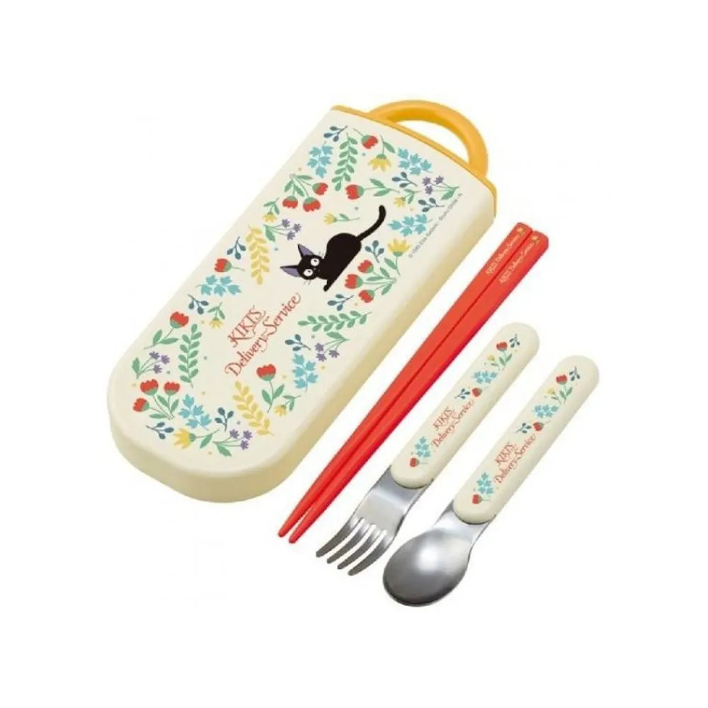 Clearance Maison Ghibli Chopsticks Spoon Fork Box Set Botanical Garden - Kiki'S Delivery Serv
