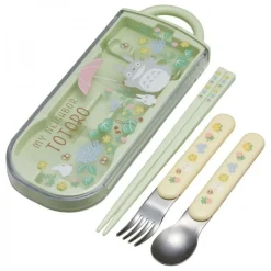 Sale Maison Ghibli Chopsticks Spoon Fork Box Set Totoro Holding Umbrella - My Neighbor T