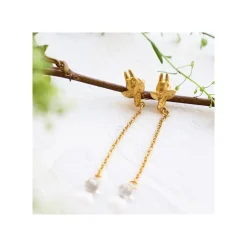 New Maison Ghibli Clipped Earrings Small Totoro Drop Series - My Neighbor Totoro