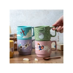 Hot Maison Ghibli Coloful Embossed Mug Savoia - Porco Rosso
