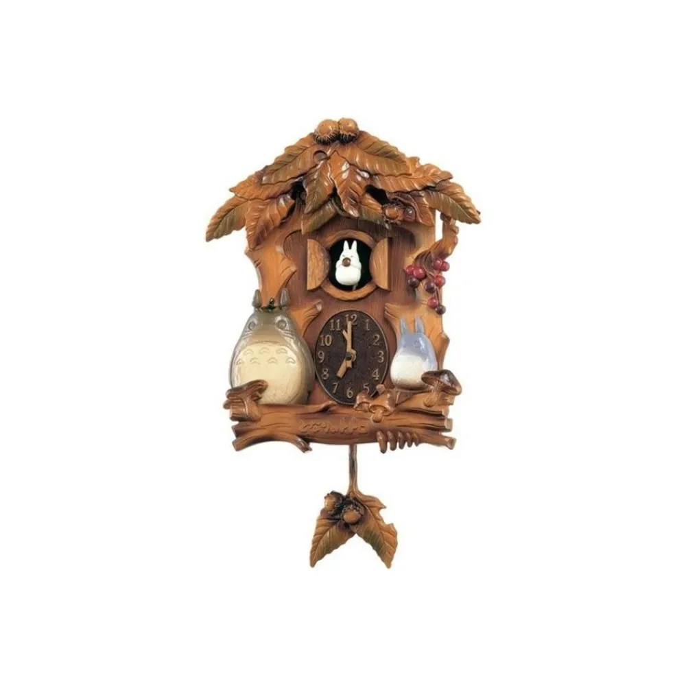 Clearance Maison Ghibli Cuckoo Clock Wooden Leaves - My Neighbor Totoro