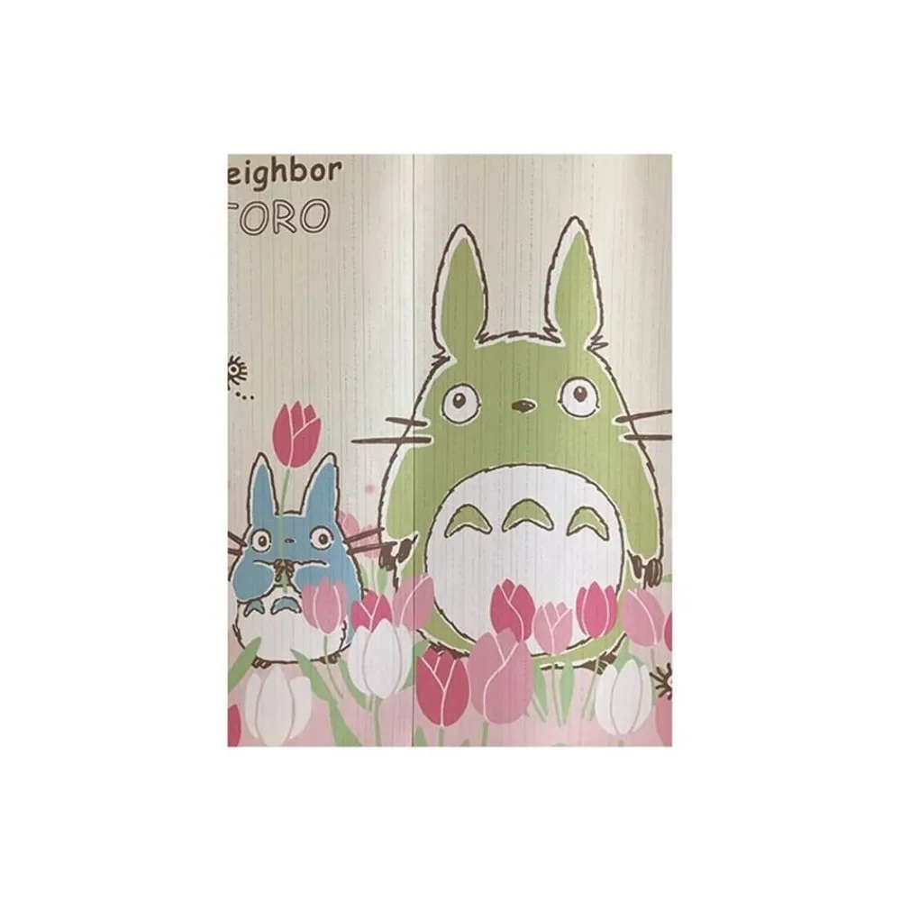 Outlet Maison Ghibli Curtains Tulips Totoro - My Neighbor Totoro