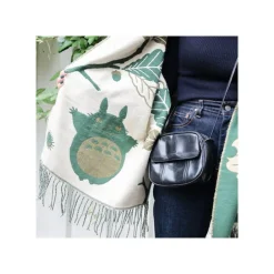 Hot Maison Ghibli Dark Green Stole Oak Leaves - My Neighbor Totoro