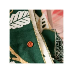 Hot Maison Ghibli Dark Green Stole Oak Leaves - My Neighbor Totoro