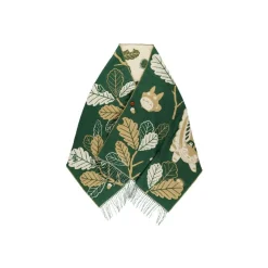 Hot Maison Ghibli Dark Green Stole Oak Leaves - My Neighbor Totoro