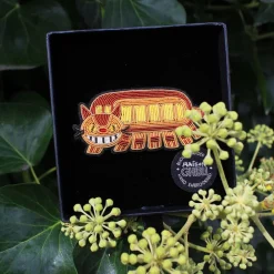 Hot Maison Ghibli Embroidered Jewel Brooch Catbus - My Neighbor Totoro
