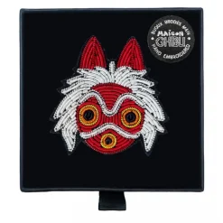 Discount Maison Ghibli Embroidered Jewel Brooch San'S Mask - Princess Mononoke