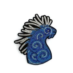 Clearance Maison Ghibli Embroidered Jewel Brooch Night Walker - Princess Mononoke