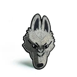 Discount Maison Ghibli Embroidered Jewel Brooch Moro - Princess Mononoke