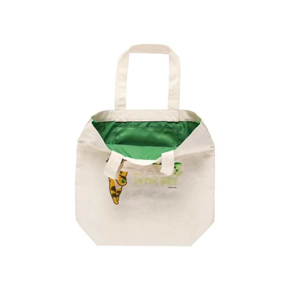 Clearance Maison Ghibli Embroidery Canvas Tote Bag Silent World - Castle In The Sky