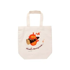 Outlet Maison Ghibli Embroidery Canvas Tote Bag Calcifer In A Hurry - Howl'S Moving Castle