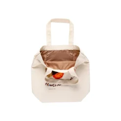 Outlet Maison Ghibli Embroidery Canvas Tote Bag Calcifer In A Hurry - Howl'S Moving Castle