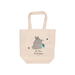 Best Maison Ghibli Embroidery Canvas Tote Bag Walking Away - My Neighbor Totoro