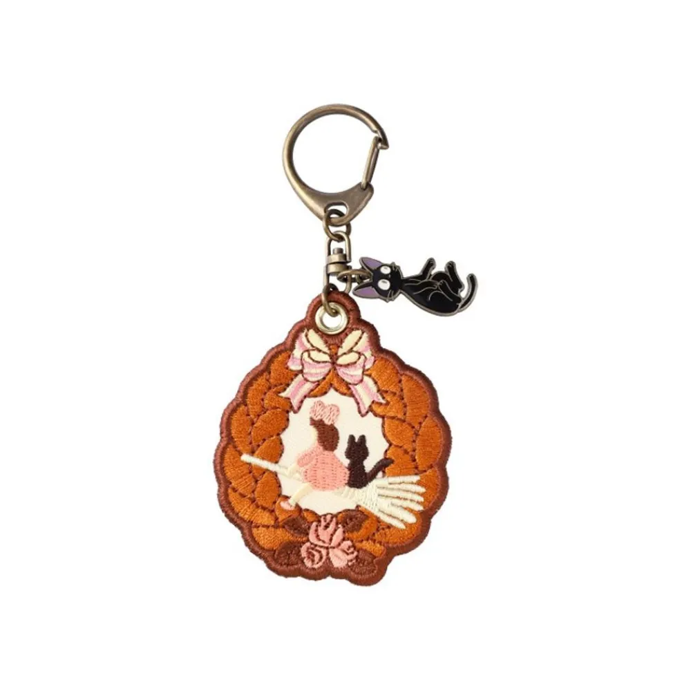 Online Maison Ghibli Embroidery Keychain Wreath Of Bread - Kiki'S Delivery Service