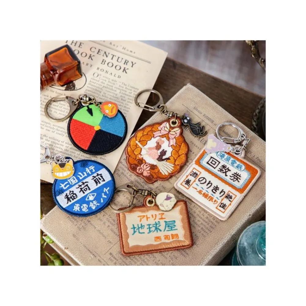 Online Maison Ghibli Embroidery Keychain Wreath Of Bread - Kiki'S Delivery Service
