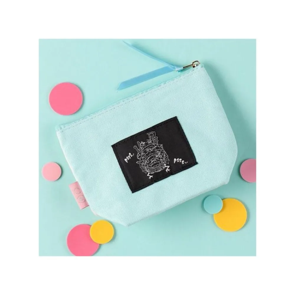 Clearance Maison Ghibli Embroidery Pouch Calcifer - Howl'S Moving Castle