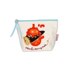 Clearance Maison Ghibli Embroidery Pouch Calcifer - Howl'S Moving Castle