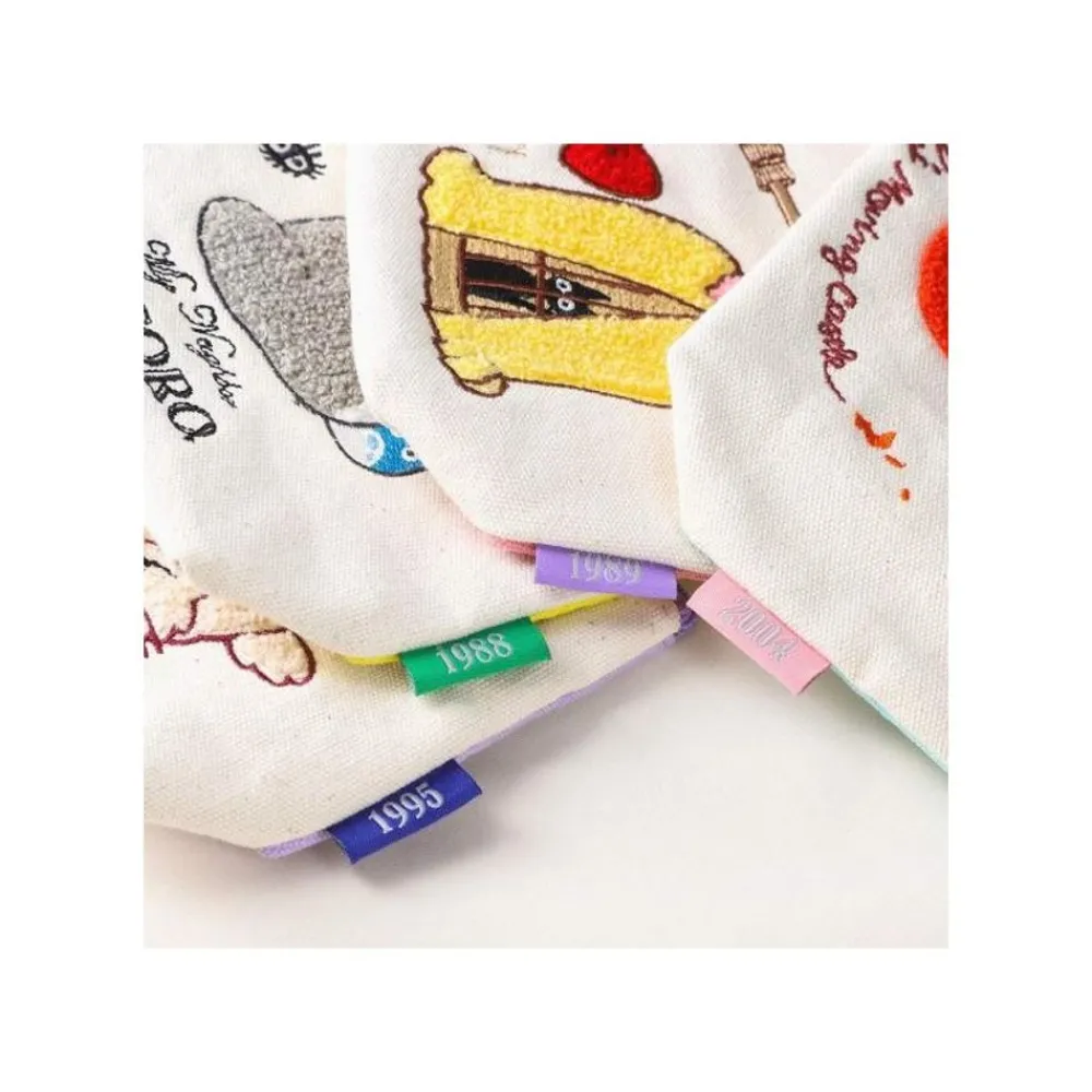 Clearance Maison Ghibli Embroidery Pouch Calcifer - Howl'S Moving Castle