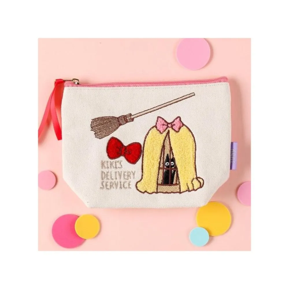 Online Maison Ghibli Embroidery Pouch Jiji In Cage - Kiki'S Delivery Service
