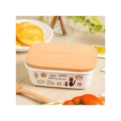 Maison Ghibli Enamel Butter Dish With Wooden Lid Viennese Pastries 500Ml - Kiki'S D