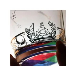 New Maison Ghibli Engraved Glass Howl & Sophie - Howl'S Moving Castle